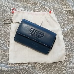 Coach Blue Leather Wallet NWT 🎉HP🎉